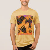 Südwestliche Kunst Tri-Blend Shirt (Vorderseite)