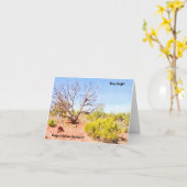 Südwestliche Landschaft Glückwunsch Abschluss Card Karte (Gelbe Blume)