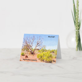 Südwestliche Landschaft Glückwunsch Abschluss Card Karte