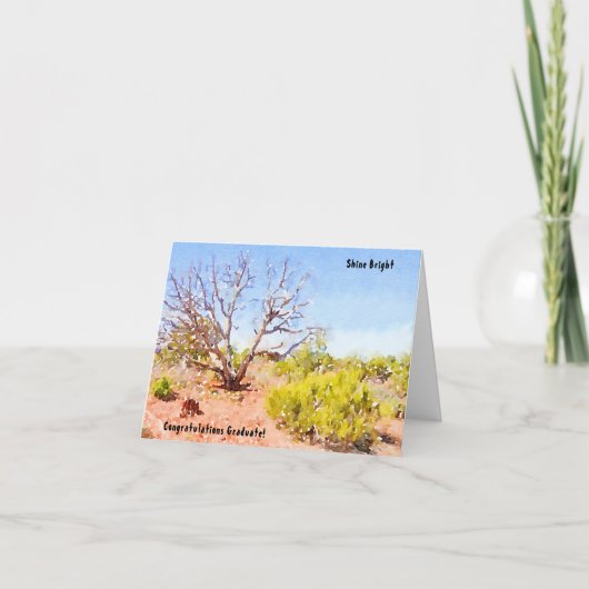 Südwestliche Landschaft Glückwunsch Abschluss Card Karte (Vorderseite)