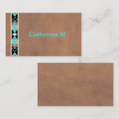 Südwestliche lederne Visitenkarten Visitenkarte (Vorne/Hinten)