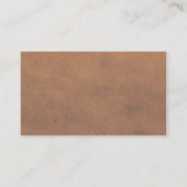 Südwestliche lederne Visitenkarten Visitenkarte (Rückseite)