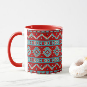 Südwestliche Mesas Türkis & Rot Tasse