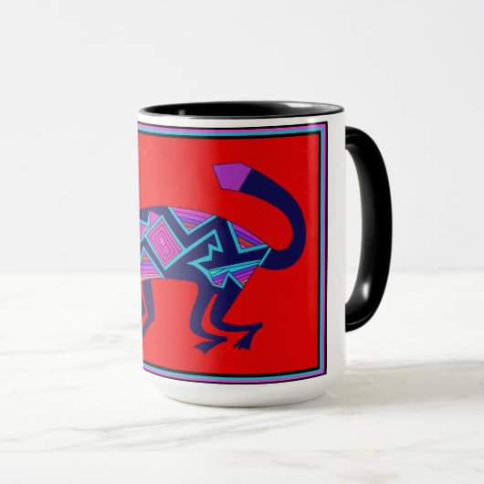 Südwestliche Mimbres Cat Tasse (VorderseiteRechts)