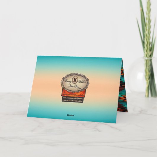 Südwestliche Muttertagskarte Karte (Rückseite)