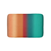 Südwestliche Orange Rot-Türkis-Regenbogen Streifen Badematte (Vorderseite)