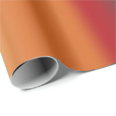 Südwestliche Orange Rot-Türkis-Regenbogen Streifen Geschenkpapier (Rolleneckpunkt)