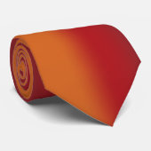 Südwestliche Orange Rot-Türkis-Regenbogen Streifen Krawatte (Gerollt)