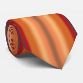 Südwestliche Orange Rot-Türkis-Regenbogen Streifen Krawatte (Gerollt)