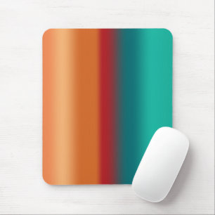 Südwestliche Orange Rot-Türkis-Regenbogen Streifen Mousepad
