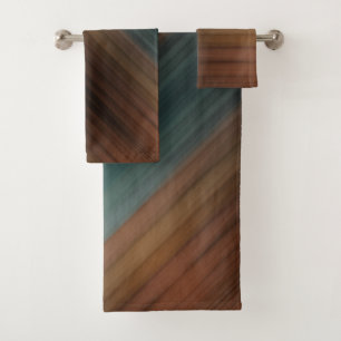 Südwestliche Painted Desert Faux-Holz Badhandtuch Set