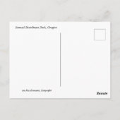 Südwestliche Pazifiklandschaft Postkarte (Rückseite)