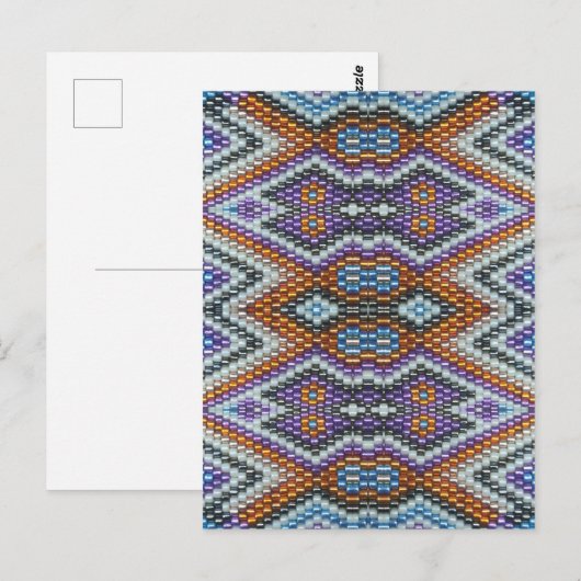 Südwestliche Perlenkunst Postkarte (Vorne/Hinten)