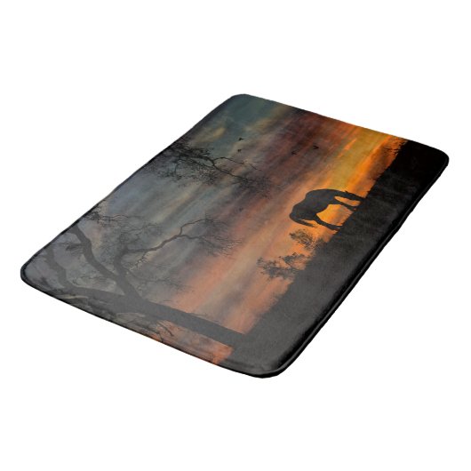 Südwestliche Pferdekathmatte Badematte (Schrägansicht)