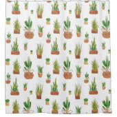 Südwestliche Pflanze Duschvorhang (Vorderseite)