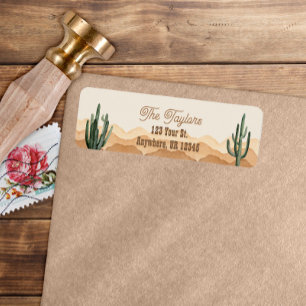 Südwestliche Rustikale Boho Wüste Kaktus Adresse