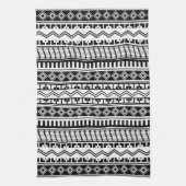 Südwestliche Schwarz-Weiß-Geometrie-Muster Geschirrtuch (Vertikal)