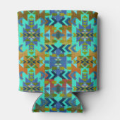 Südwestliche Skies Aqua und Green Dosenkühler (Rückseite)