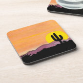 Südwestliche Sonnenuntergang - Set von 6 Untersetz Getränkeuntersetzer (Linke Seite)