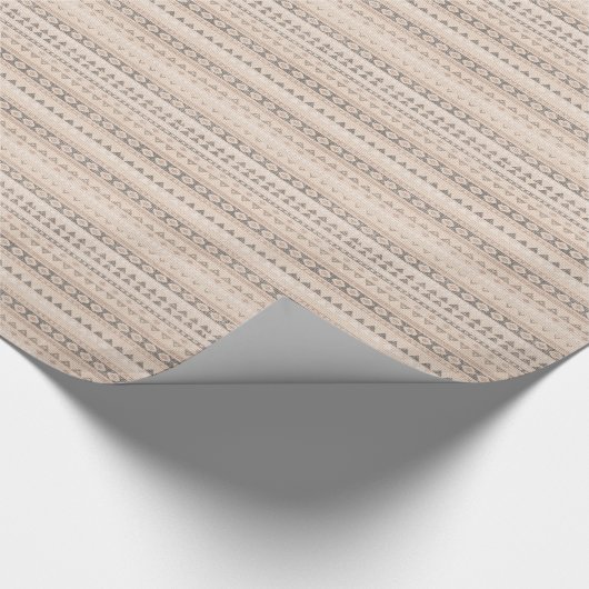 Südwestliche Stammes- Leinenstreifen Geschenkpapier (Ecke)