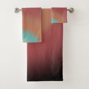 Südwestliche Südwest-Wüsten-Regenbogen-Kunst-Desig Badhandtuch Set