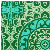 Südwestliche Sun Mandala Batik, Limettengrün Stoff (Nahaufnahme)