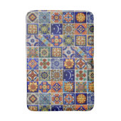Südwestliche Talavera Tile Image Bath Mat Badematte (Vorderseite Vertikal)