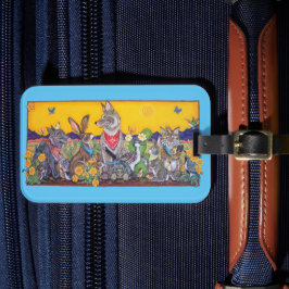 Südwestliche Tiere Coyote Roadrunner Wüste Gepäck Gepäckanhänger