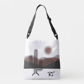 Südwestliche Tote Tasche mit Gebirge & Kaktus (Rückseite)