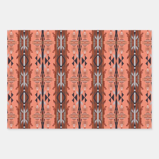 Südwestliche Träume: Ein geometrisches Muster graf Geschenkpapier Set (Vorderseite 2)