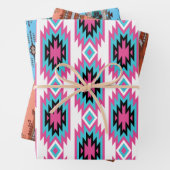 Südwestliche Träume: Ein geometrisches Muster graf Geschenkpapier Set (Beispiel)