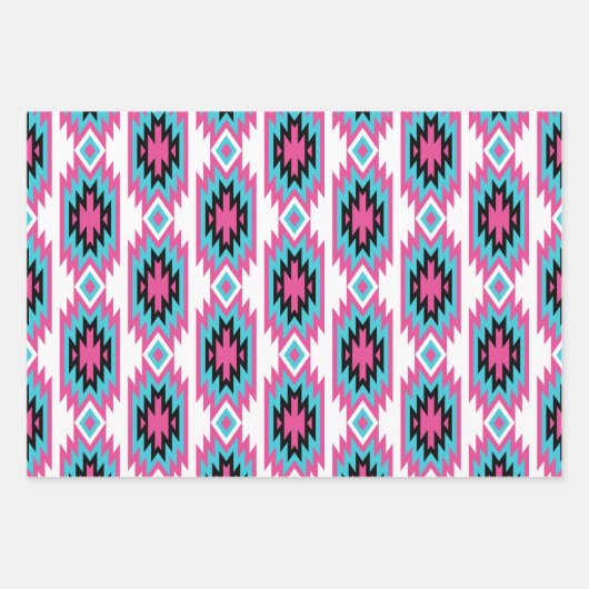 Südwestliche Träume: Ein geometrisches Muster graf Geschenkpapier Set (Vorderseite)