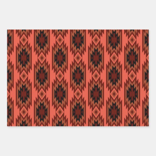 Südwestliche Träume: Ein geometrisches Muster graf Geschenkpapier Set (Vorderseite 2)