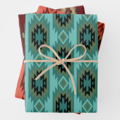 Südwestliche Träume: Ein geometrisches Muster graf Geschenkpapier Set (Beispiel)