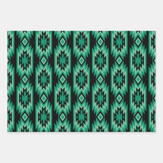 Südwestliche Träume: Ein geometrisches Muster graf Geschenkpapier Set (Vorderseite 3)