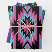 Südwestliche Träume: Ein geometrisches Muster graf Geschenkpapier Set (Beispiel)