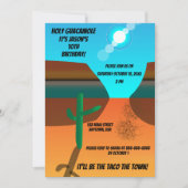 Südwestliche Tumbleweed zum Geburtstag Einladung (Vorderseite)