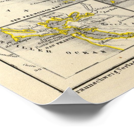 Südwestliche Vereinigte Staaten Poster (Ecke)