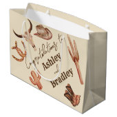 Südwestliche Western Große Geschenktüte (Rückseite Schrägansicht)