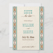 Südwestliche Western-Ranch-Cowgirl Save the Date Einladung (Vorderseite)