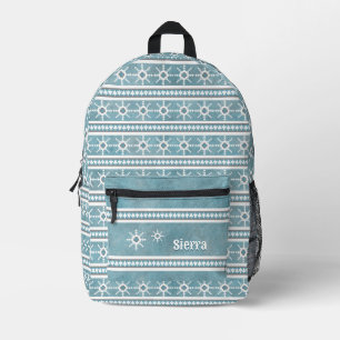 Südwestliche Winter-Schneeflocken und Bäume Person Bedruckter Rucksack