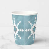 Südwestliche Winterschneeflocken Pappbecher (Rechts)