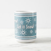 Südwestliche Winterschneeflocken Personalisiert bl Kaffeetasse (Mittel)