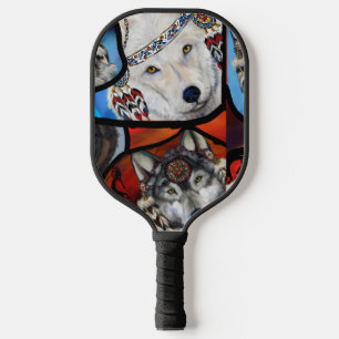 SÜDWESTLICHE WOLF-KUNST PICKLEBALL SCHLÄGER