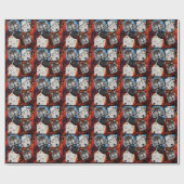 SÜDWESTLICHE WOLFKUNST GESCHENKPAPIER (Flach)