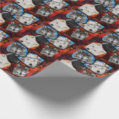 SÜDWESTLICHE WOLFKUNST GESCHENKPAPIER (Ecke)