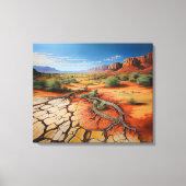 Südwestliche Wüste Gestrickte Canvas Print Leinwanddruck (Vorderseite)
