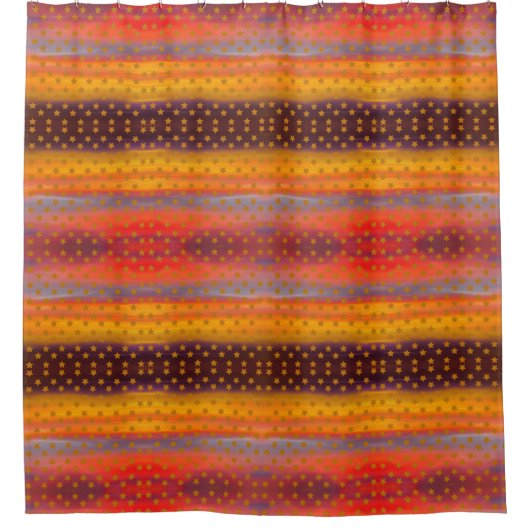 Südwestliche Wüste US Flagge Abstrakte Kunst Duschvorhang (Vorderseite)