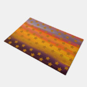 Südwestliche Wüste US Flagge Abstrakte Kunst Fußmatte (Schrägansicht)