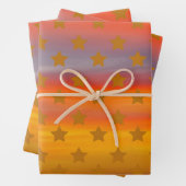 Südwestliche Wüste US Flagge Abstrakte Kunst Geschenkpapier Set (Beispiel)